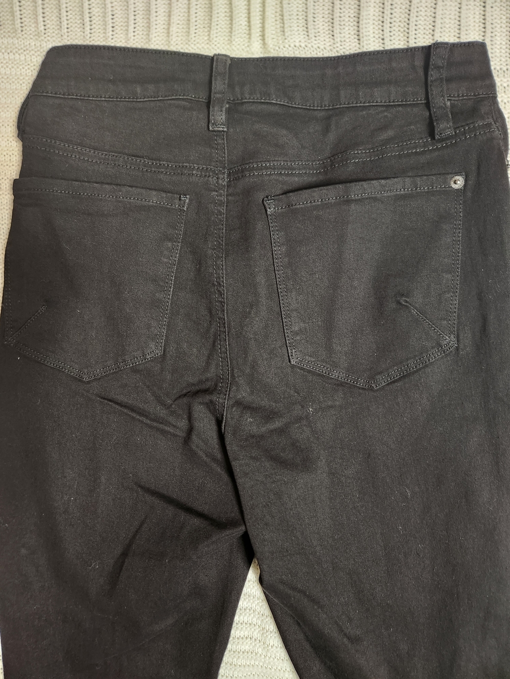 New York & Company Women Black Slim Straight Jeans